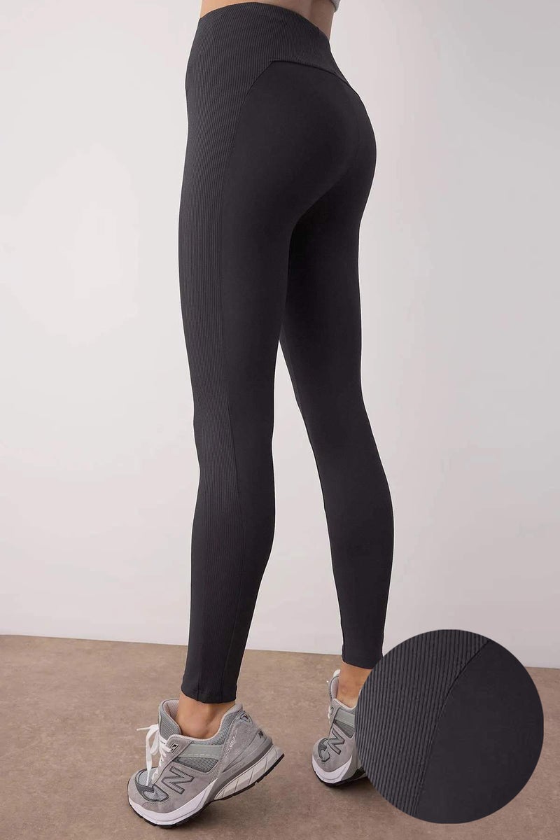 trendyol Anthracite Full Length Sports Leggings - Image 2