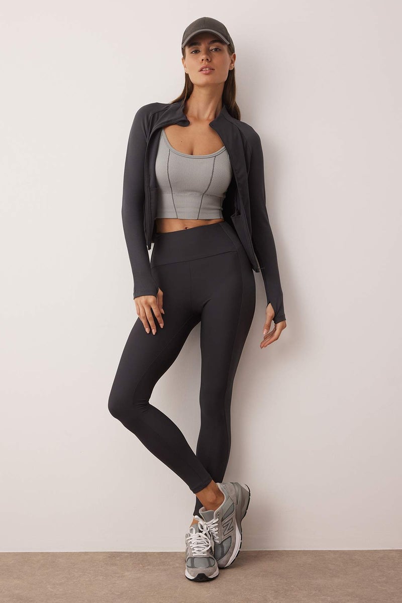trendyol Anthracite Full Length Sports Leggings - Image 4