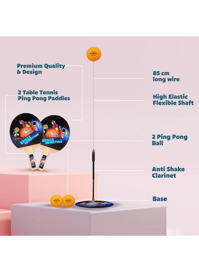 Wembley Table Tennis Trainer Toys for Kids 5 6 7 Years Age Indoor Outdoor Games for Boys Girls Adults Teenagers - BIS Approved - Astronaut, Multicolor - Image 2