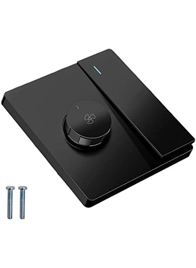 وحدة التحكم السوداء للسرعة لمروحة السقف المخفية مع التحكم بالمفتاح - Image 1