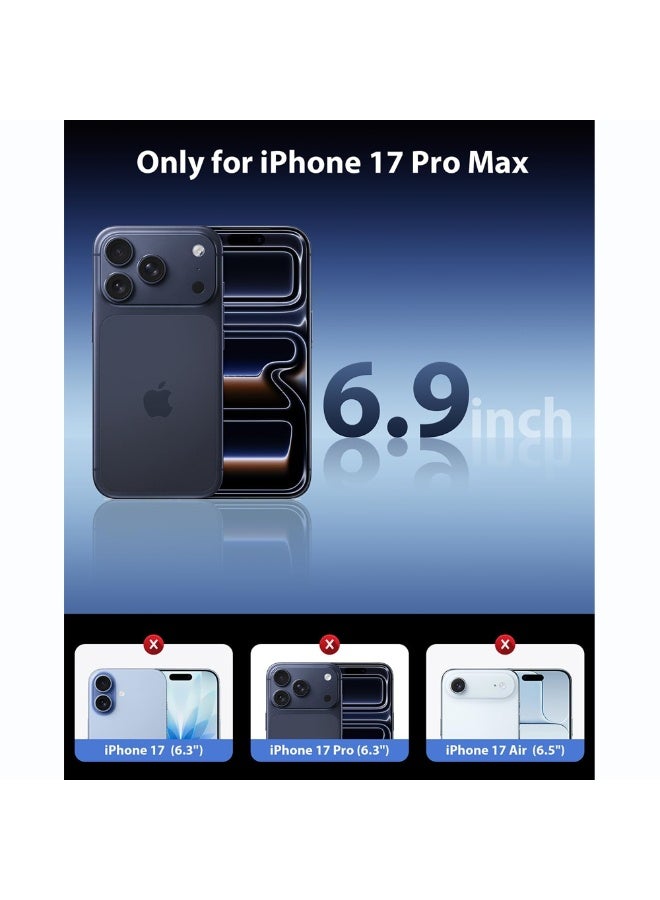 O Ozone (Pack of 2) Screen Protectors Compatible With iPhone 17 Pro Max| Full Coverage Tempered Glass Film 9H Hardness Easy Installation Bubble Free - Black - Image 2