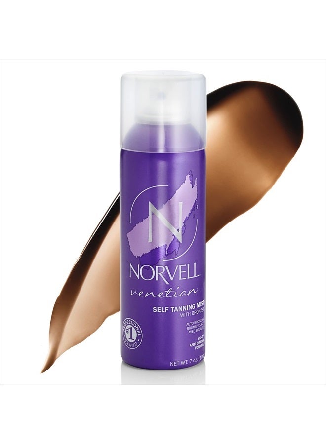 norvell Venetian Sunless Self Tanning Mist - Airbrush Spray Solution with Bronzer for Instant Sun Kissed Glow, 7 fl.oz. - Image 2