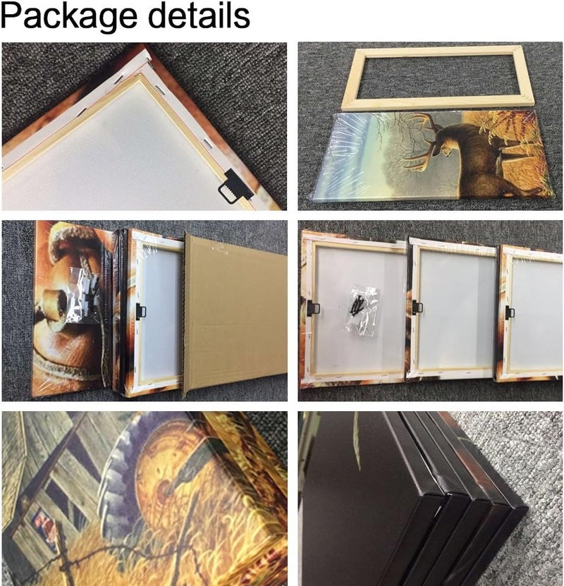 BPA Yosemite Black and White Canvas Wall Art - 3 Panel Set - Image 5