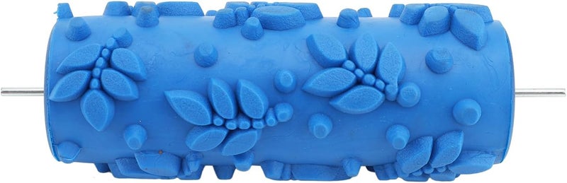 LiebeWH Pattern Paint Roller 5 Inch Rubber Texture Roller Reusable DIY Decorative Art Tool for Wall Door Cabinet (110Y) - Image 1