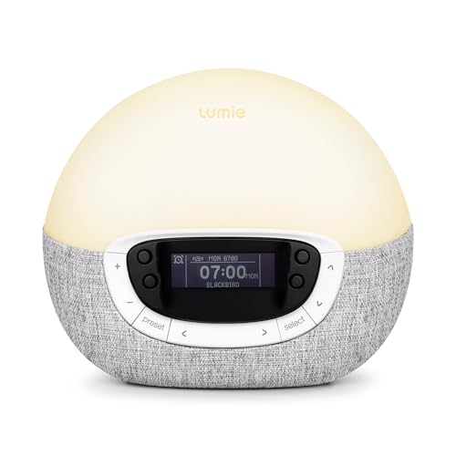 Lumie Bodyclock Shine 300 – Sunrise & Sunset Alarm Clock - Bedside Lamp with Custom Light Duration - Wake-Up, Night & Reading Light - Warm LEDs - Image 1