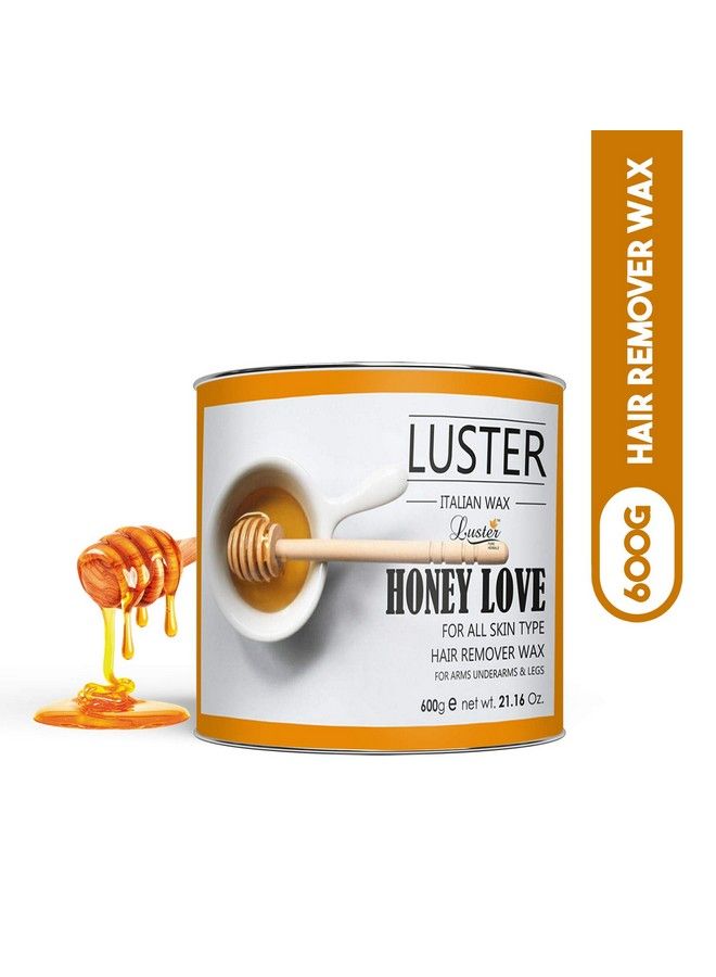 LUSTER شمع العسل الساخن؛ الوجه والشفتين العلويتين وخط البكيني والإبطين والأصابع والذراعين والساقين وكامل الجسم؛ للرجال والنساء؛ عسل مستخرج بشكل طبيعي؛ شمع خالٍ من البارابين (600 جرام) - Image 3