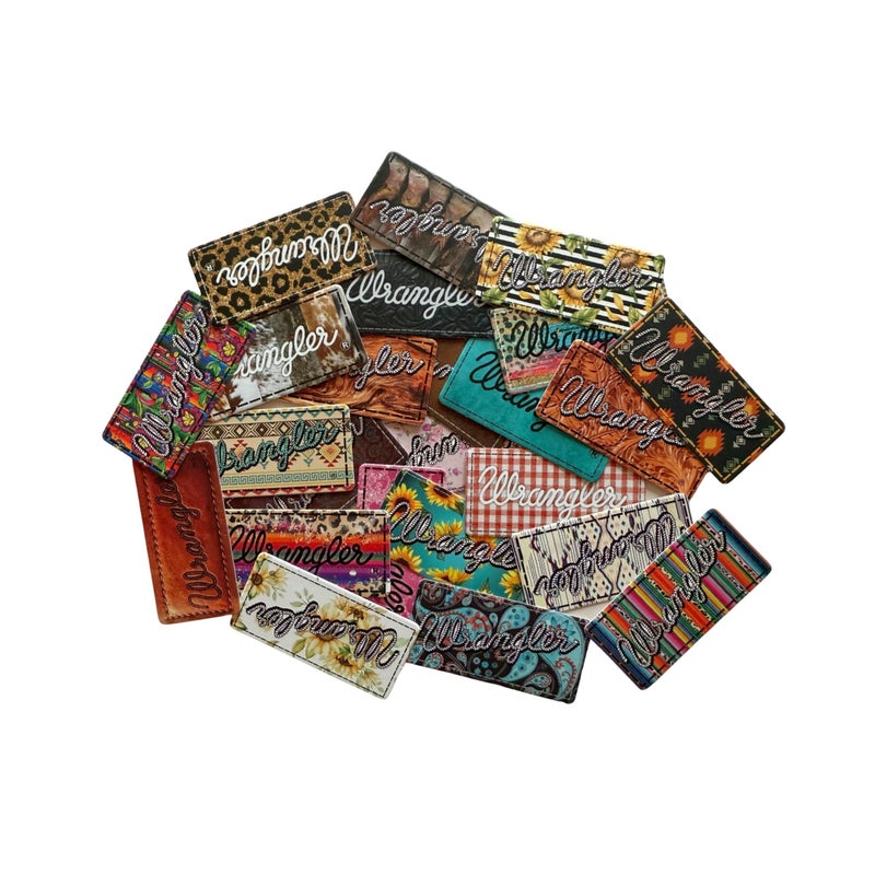Lashicorn Western Patch For Pocket Cardstock Cutouts 1 x 2 in 24 pk Mixed Scented Aroma Bead Bake with Mold for Car Freshie Pocket Mold Leopard Cowhide Sunflower - Image 3