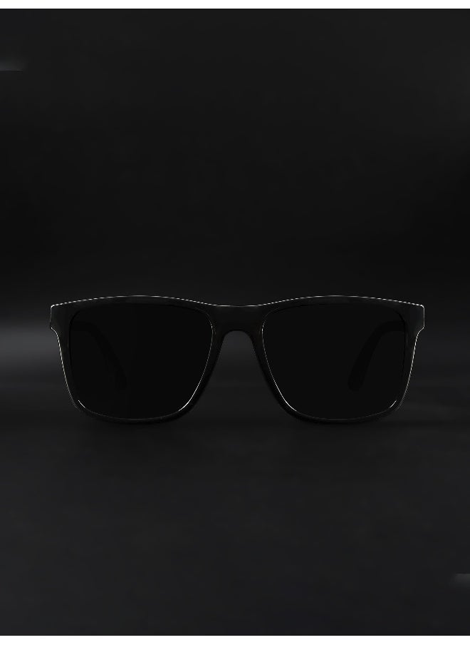 Woggles Auralite Black Polarized Square Sunglasses  - Image 3