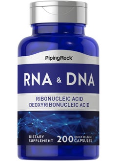 Rna Dna Supplement ; 200 Capsules ; Ribonucleic Acid & Deoxyribonucleic Acid ; Nongmo Gluten Free