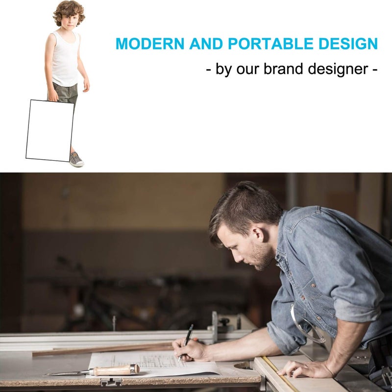 TSJ OFFICE Small White Board - 16" X 12" Portable Black Aluminum Framed Whiteboard, Magnetic Dry Erase Board with a Handle, to Do List Notepad for Office, Home, School - Image 4