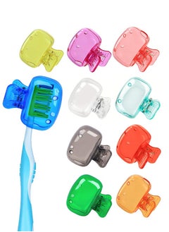 BF HOME 10-Piece Travel Toothbrush Head Covers Portable Toothbrush Protector Caps Case  - Image 1