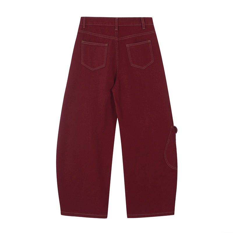 Unisex Classic Denim Jeans Loose Fit Daily Outdoor Wear - Image 3