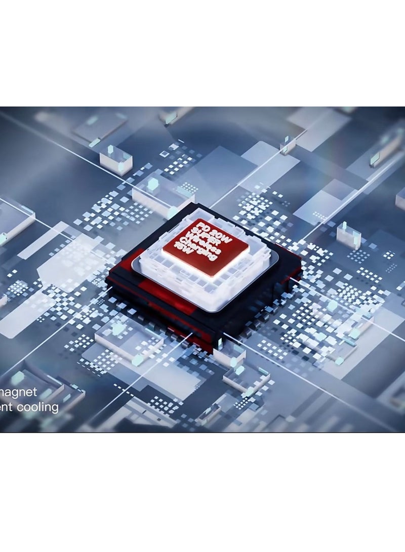 دولتري أحدث شاحن محمول 20 وات 5000 مللي أمبير في الساعة، بنك طاقة صغير، سبيكة ألومنيوم مغناطيسية لاسلكية سريعة الشحن مع شاشة LED Q9 (أسود) - Image 4