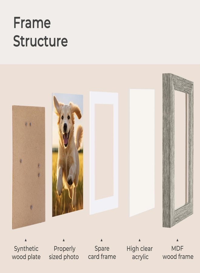 TWING 4x6 Picture Frames Collage, Family Collage Picture Frames Wall Decor, Ideal Gift for Valentine's Day/Mother's Day, Wall Hanging or Tabletop, Grey - Image 4