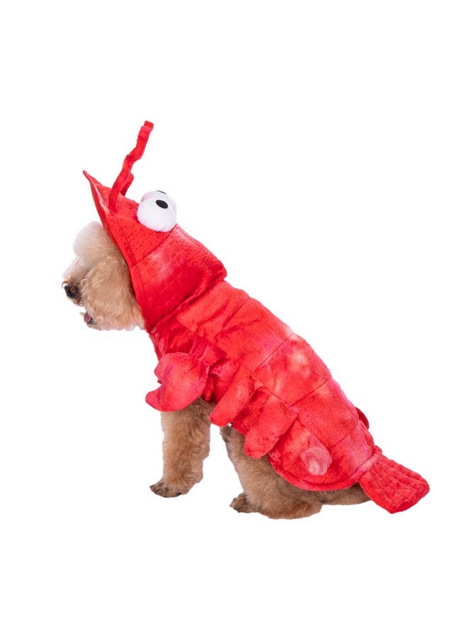 Mogoko Dog Cat Lobster Costume, Pet Halloween Cosplay Dress, Puppy Red Hoodie Warm Outfits Clothes(XL Size) - Image 2