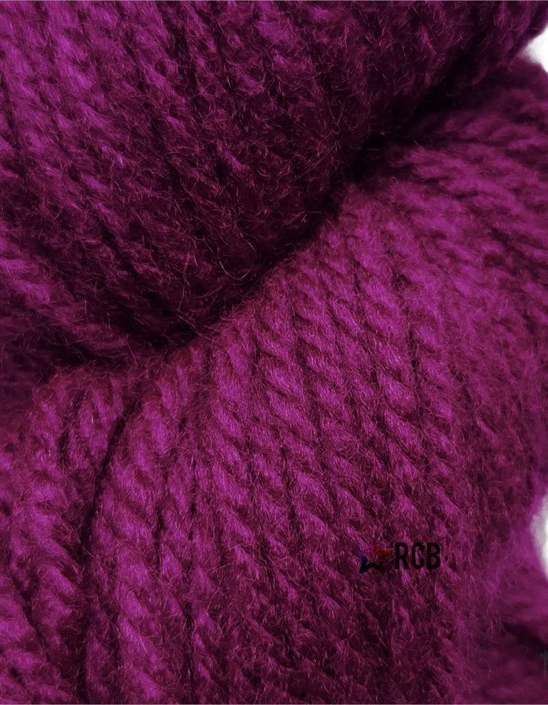 RCB Motu Thick Chunky Wool Hand Knitting Yarn (Purple) (Hanks-200gms) Shade No-28 - Image 3