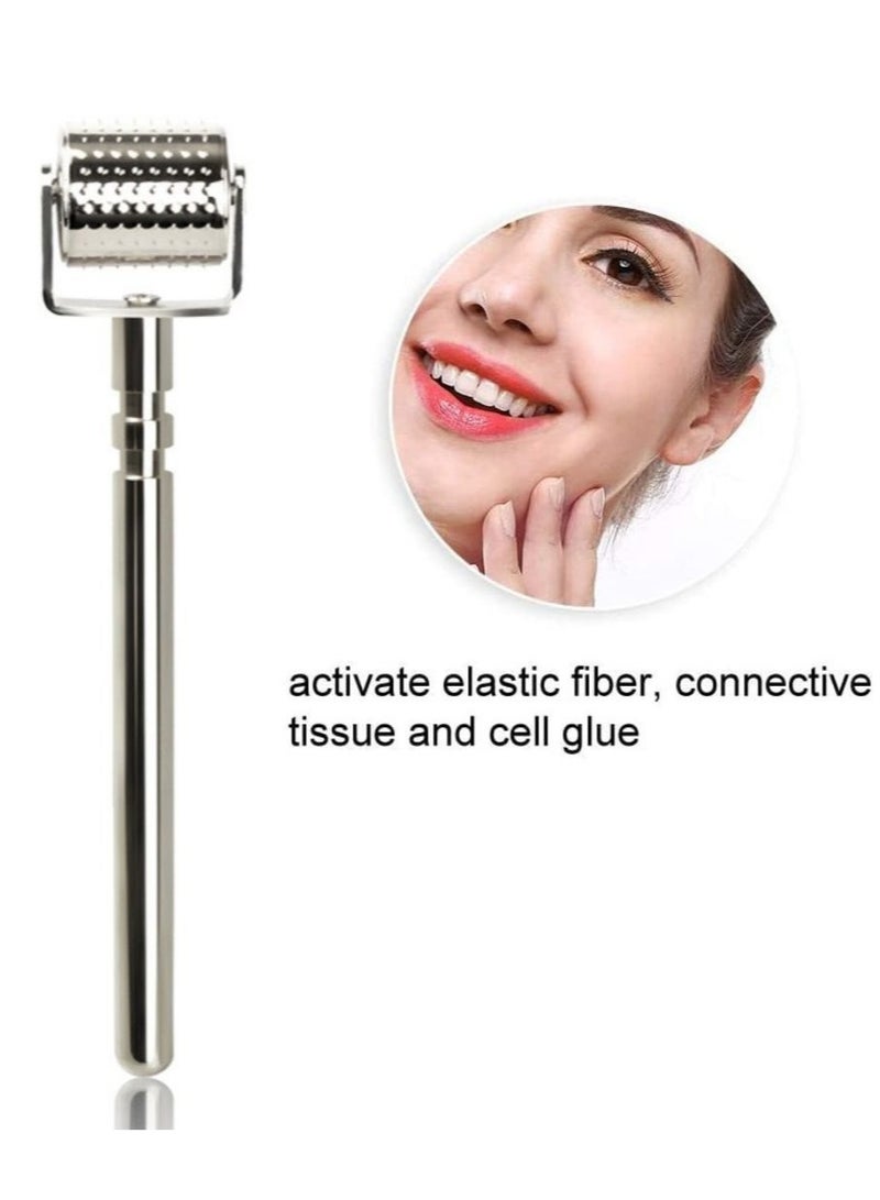أسطوانة ديرما الفاخرة للوجه مقاس 0.5 مم مع 192 إبرة دقيقة من التيتانيوم للبشرة للوجه والجسم واللحية ونمو الشعر - Image 3