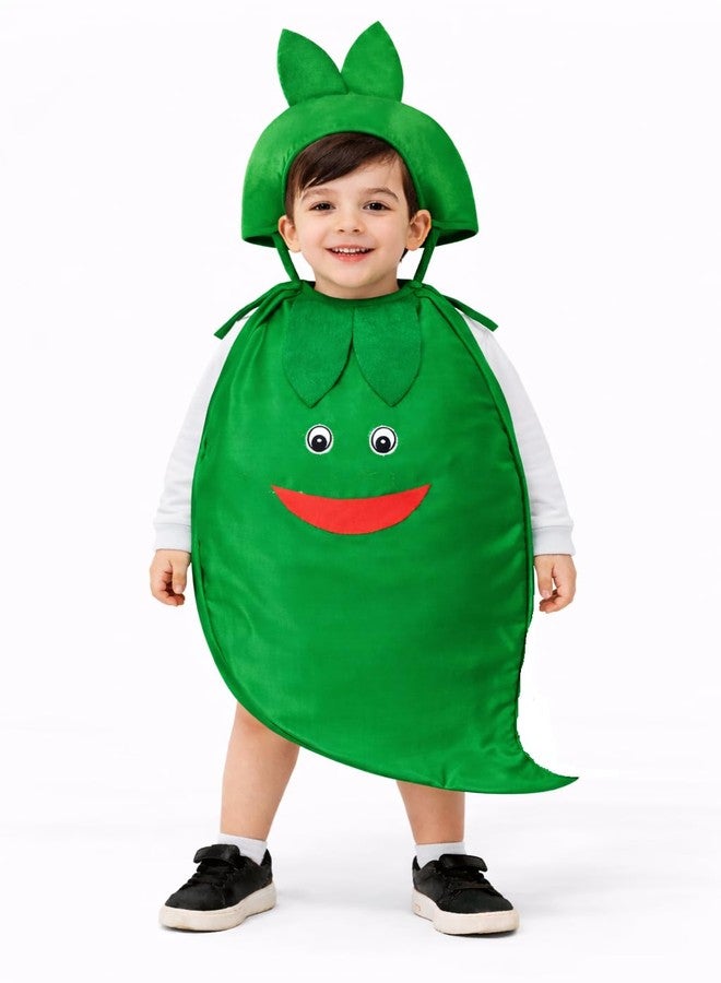 QuickBazaar Fruits & Vegetable Cutout Costume for Kids/Fancy Dress Costume & Stage Shows (Green Chilli Cutout, 4-5 Years) - Image 1