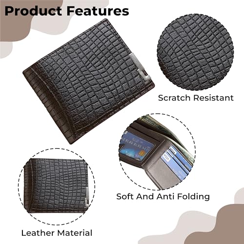 Kraptick Mens Wallets: Slim Wallets for Men with Cardholder and Money Organizer (DMFP394) - Image 4