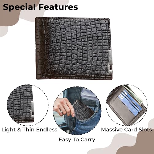 Kraptick Mens Wallets: Slim Wallets for Men with Cardholder and Money Organizer (DMFP394) - Image 5