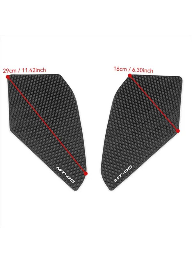 Black Motorcycle Tank Pad Protector Sticker Traction Grip For MT 09 MT09 MT 09 2024 - Image 2