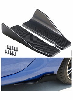 SYOSI Car Rear Bumper Lip Lower Corner Valance Covers Carbon Fiber Diffuser Splitter Universal Automotive Side Body Lip Spoiler Chin Skirt Protector 2pcs  - Image 1