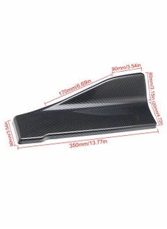 SYOSI Car Rear Bumper Lip Lower Corner Valance Covers Carbon Fiber Diffuser Splitter Universal Automotive Side Body Lip Spoiler Chin Skirt Protector 2pcs  - Image 4
