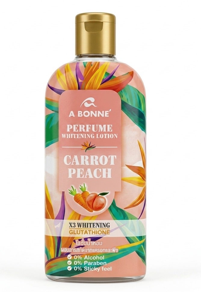 A Bonne Perfume Whitening Lotion Carrot Peach 300 ML - Image 1