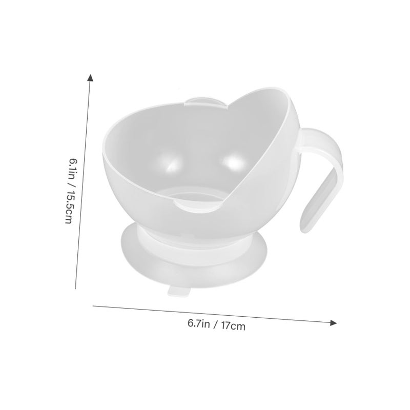 Suction Cup Self Feeding Bowl Elderly Adaptive Anti Spill for Seniors - Image 3