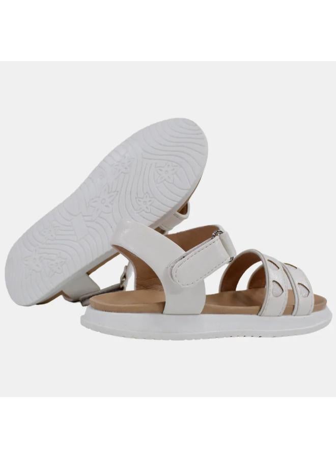 Girls Leather Sandals with Little Hearts - Image 3