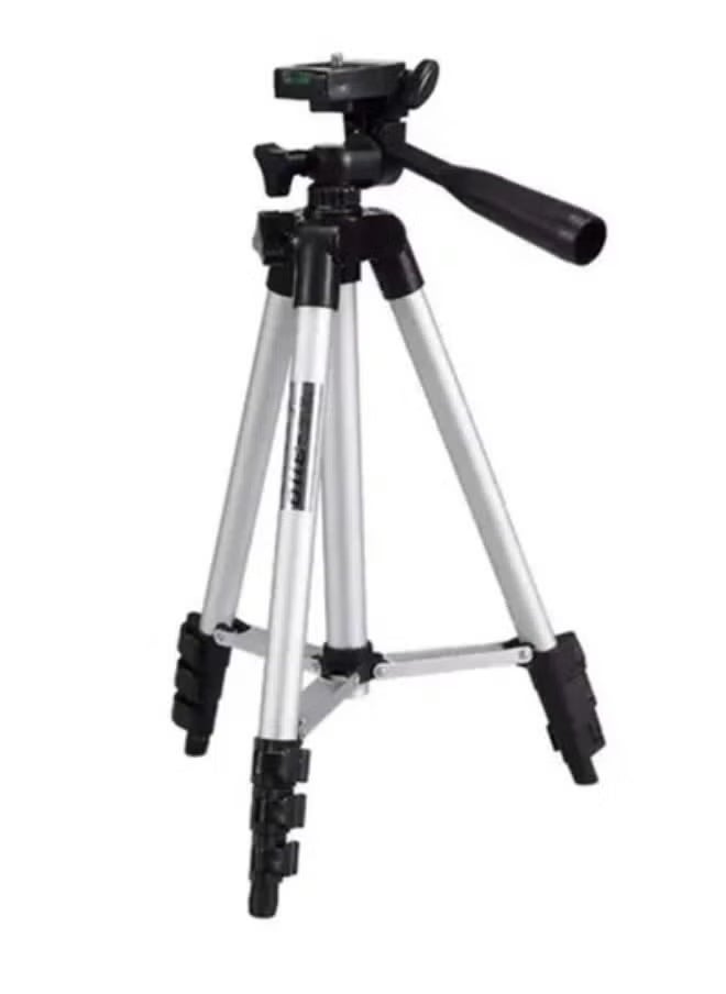 SHOPI - Multi-function Camera Tripod 35 x 8 x 8centimeter Silver/Black - Image 1