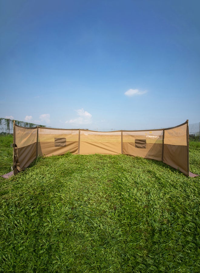 AL SANIDI Outdoor windbreak for trips, Al-Mashab windbreak, Kaki, Size 8*1.25Metre  - Image 1