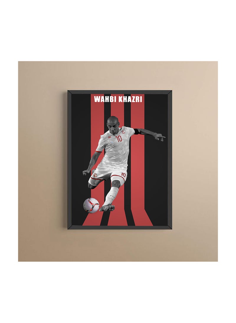 Tunisia Soccer Player Photo Frame Sports Theme Picture Frame Perfect for Football Sports Gifts for Soccer Ball Fans on Birthday Thanksgiving Football Fans Wall Poster Frame - Image 5