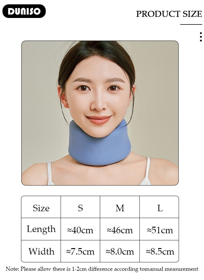 DUNISO Universal Neck Brace for Neck Pain and Support, Adjustable Cervical Collar for Sleeping, Ergonomic Neck Stretcher, Neck Protectors Wraps Keep Vertebrae Stable and Aligned, Cervical Spine Pressure Relief  - Image 4