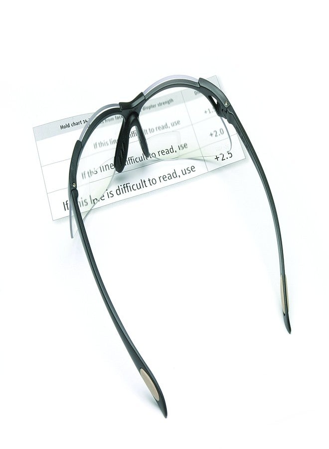 UVEX by Honeywell A952 Reader/Magnifier Series Black Frame, +2.5 Diopter Clear Lens with Anti-Scratch Hardcoat - Image 2