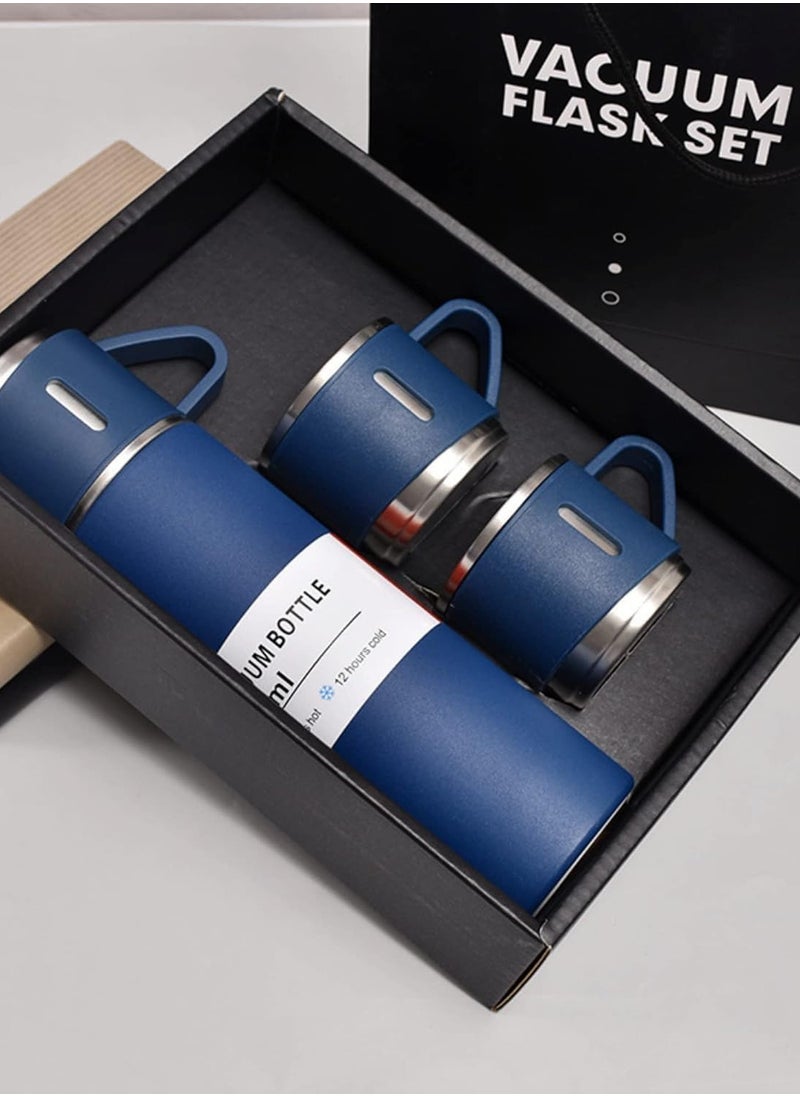 Shopit - Vacuum Insulated Flask Set, Stainless Steel Vacuum Flask Water bottle with Cups - Image 1