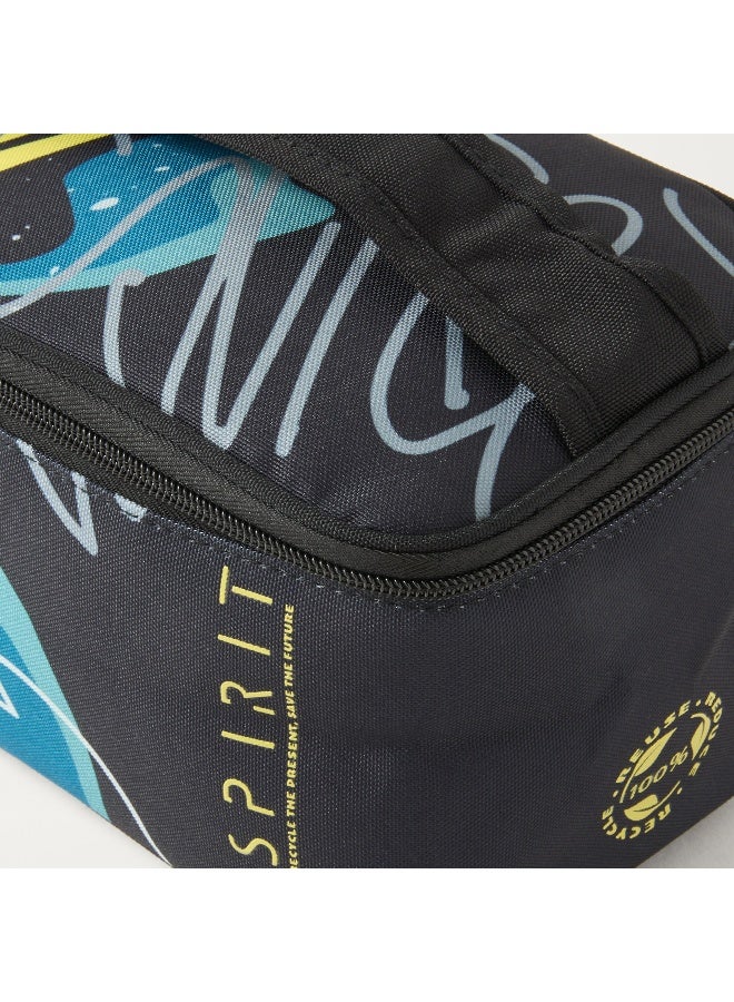 Spirit Graffiti Print Lunch Bag for Kids - Image 3