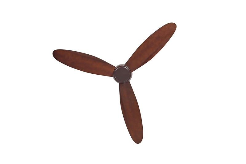 Aera Designer Fans Aera Treen14 Dark Brown Ceiling Fan Noiseless DC Motor Remote Control 3 ABS Fan Blades Energy Efficient Fan  - Image 1
