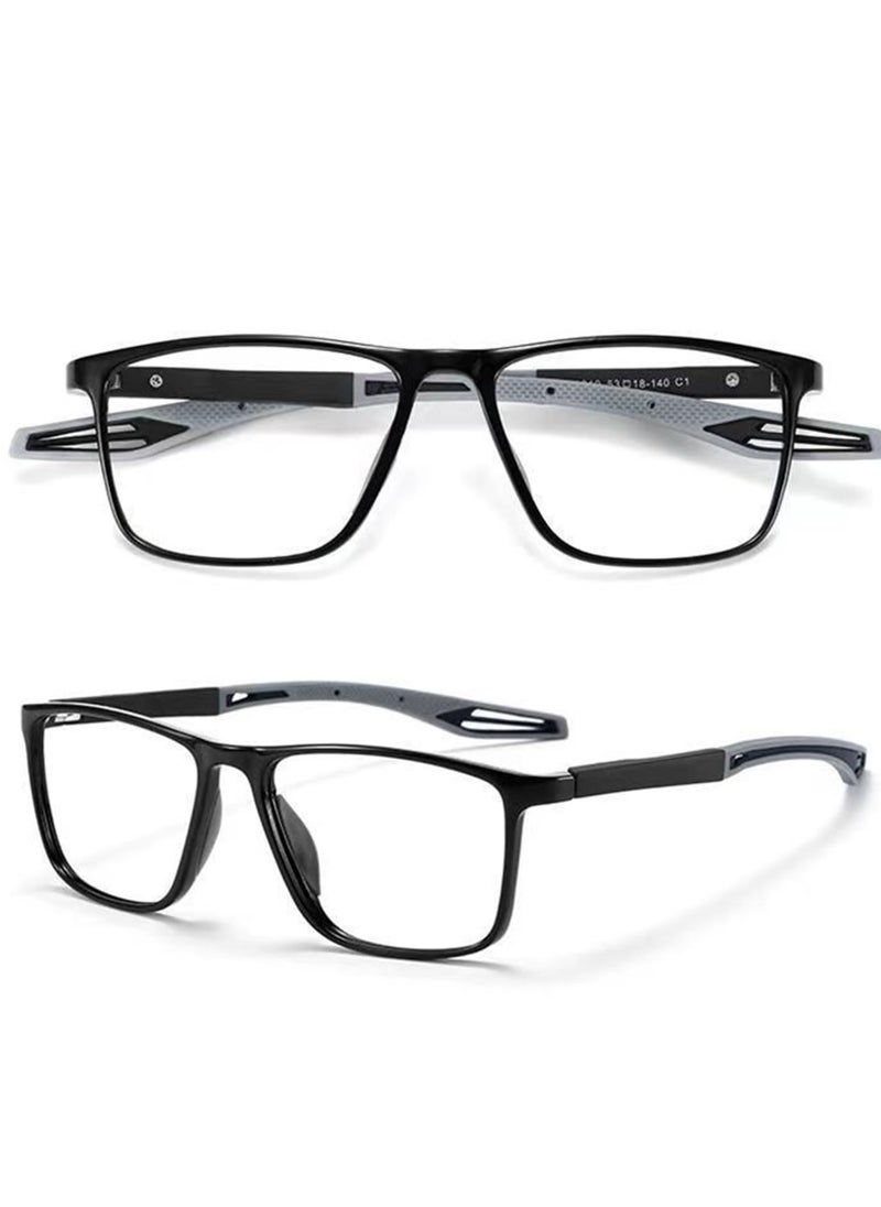 Reading Glasses for Women/Men Blue Light Blocking, Sports Square Frame Readers, Anti Glare Computer Glasses