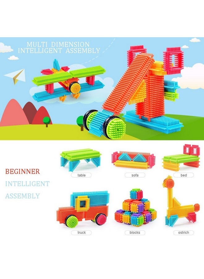 Teytoy 100 Pcs Bristle Shape Building Blocks Toy Set for toddlers Kids - Image 4