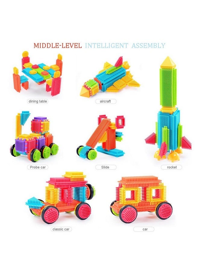Teytoy 100 Pcs Bristle Shape Building Blocks Toy Set for toddlers Kids - Image 2