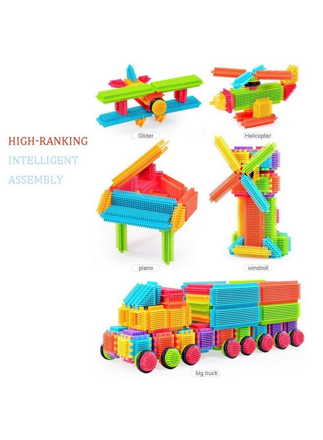 Teytoy 100 Pcs Bristle Shape Building Blocks Toy Set for toddlers Kids - Image 3