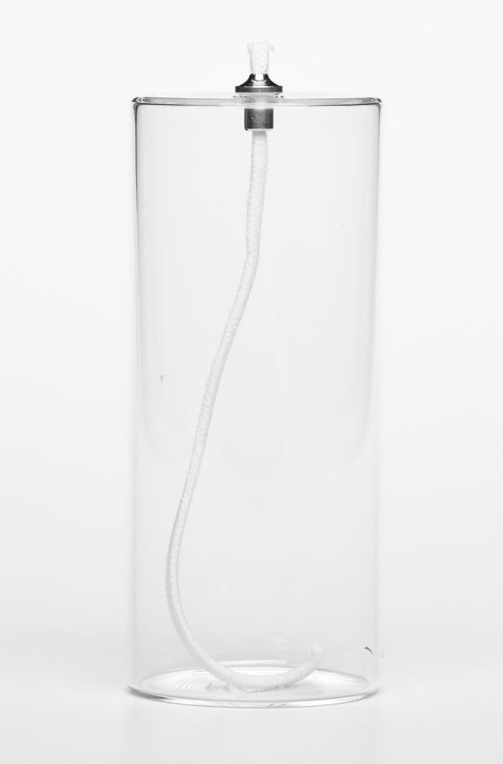 Firefly Dripless 6-Inch Refillable Glass Pillar Candle - Memory, Unity, Prayer and Window Candle - Use Alone or in a Holder or Lantern - Image 1