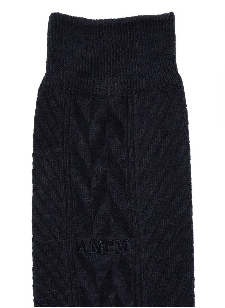 AMPM MEN'S FORMAL SOCKS (PACK OF 3) - NAVY BLUE  - Image 3