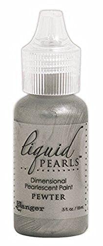 Ranger Liquid Pearls Dimensional Pearlescent Paint .5oz, Pewter - Image 3