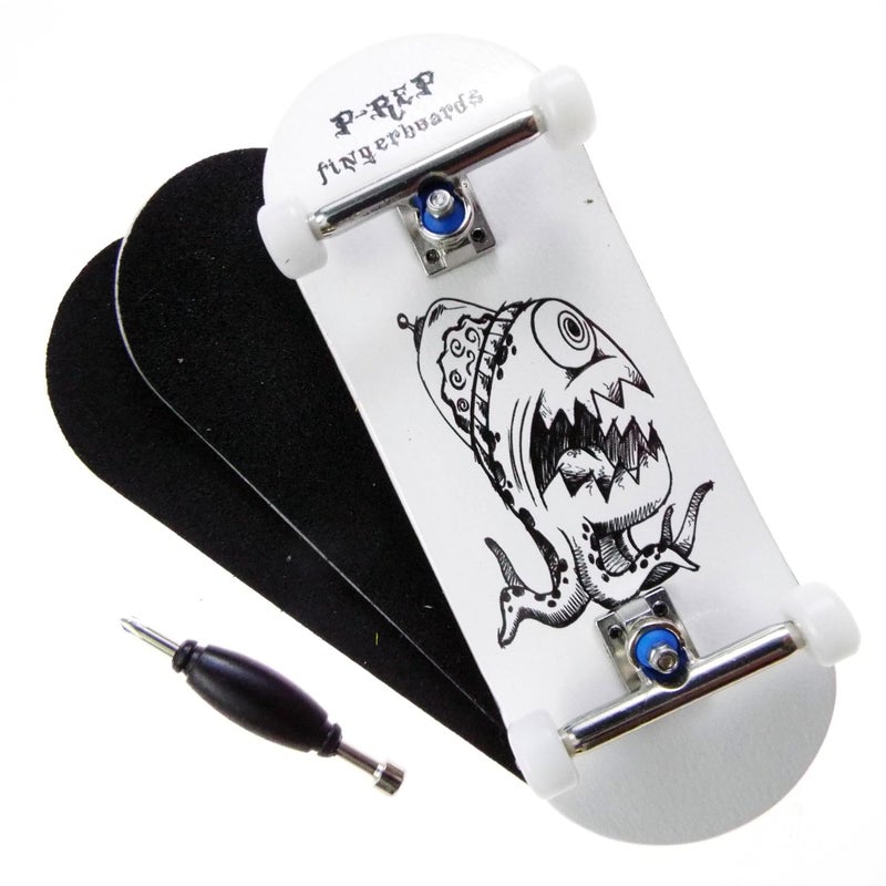 PREP V2 Performance Complete Wooden Fingerboard 34mm Skull - Image 2