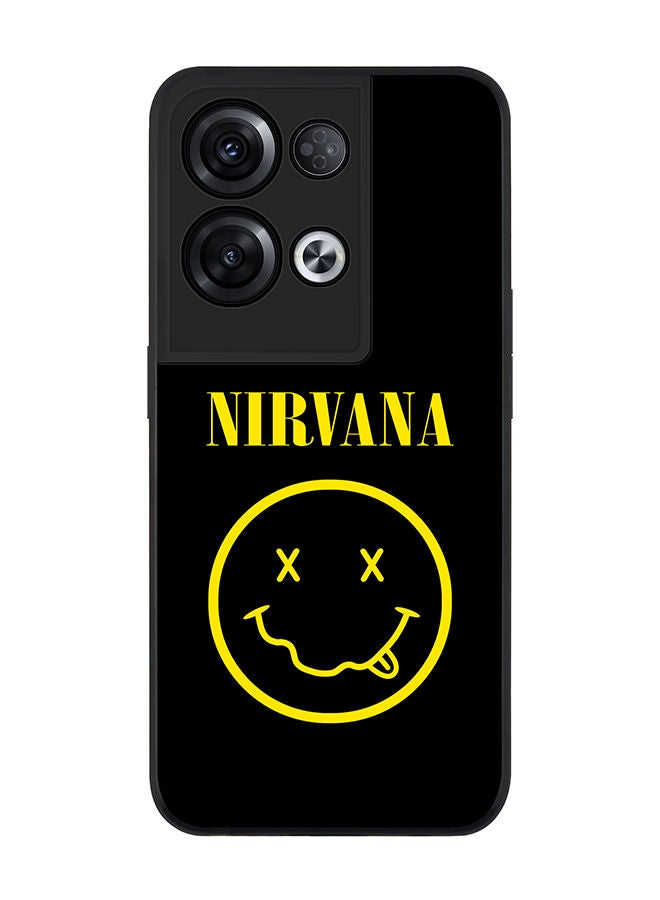 Stylizedd Rugged Black edge case for Oppo Reno8 Pro Slim fit Soft Case Flexible Rubber Edges Anti Drop TPU Gel Thin Cover - Nirvana - Image 1