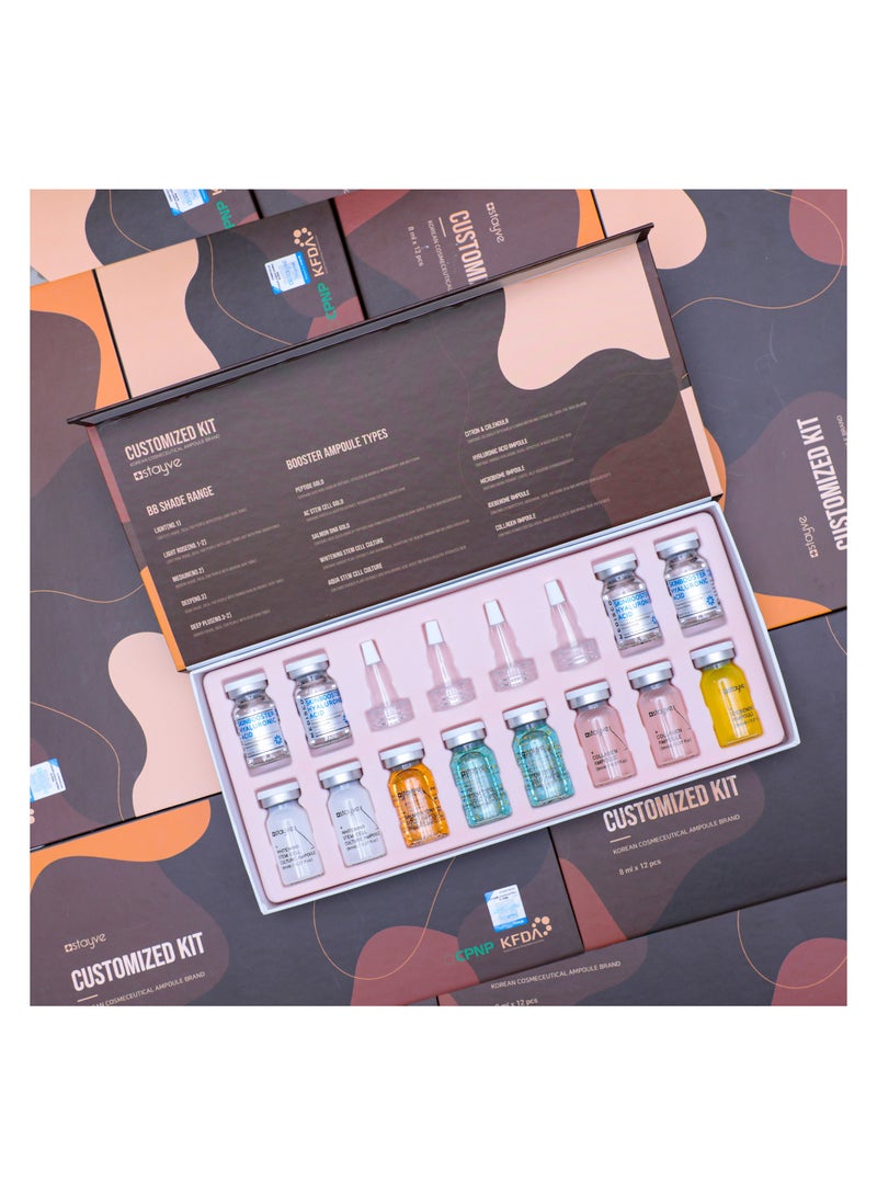 Stayve BB Glow Customized Kit Hydrating Brightening and Anti-Aging Ampoules for Radiant Even Skin Tone - Image 1