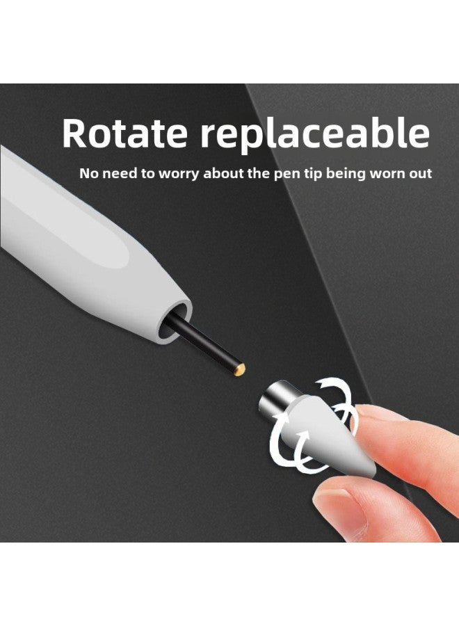 Universal Handwriting Pen Type-C Interface Magnetic Absorption Instant Use Battery Level Display Suitable For Apple Android Capacitive Pen-Color:QL-2259 Four Lamp 【iPad Special】 2 Nib - Image 4