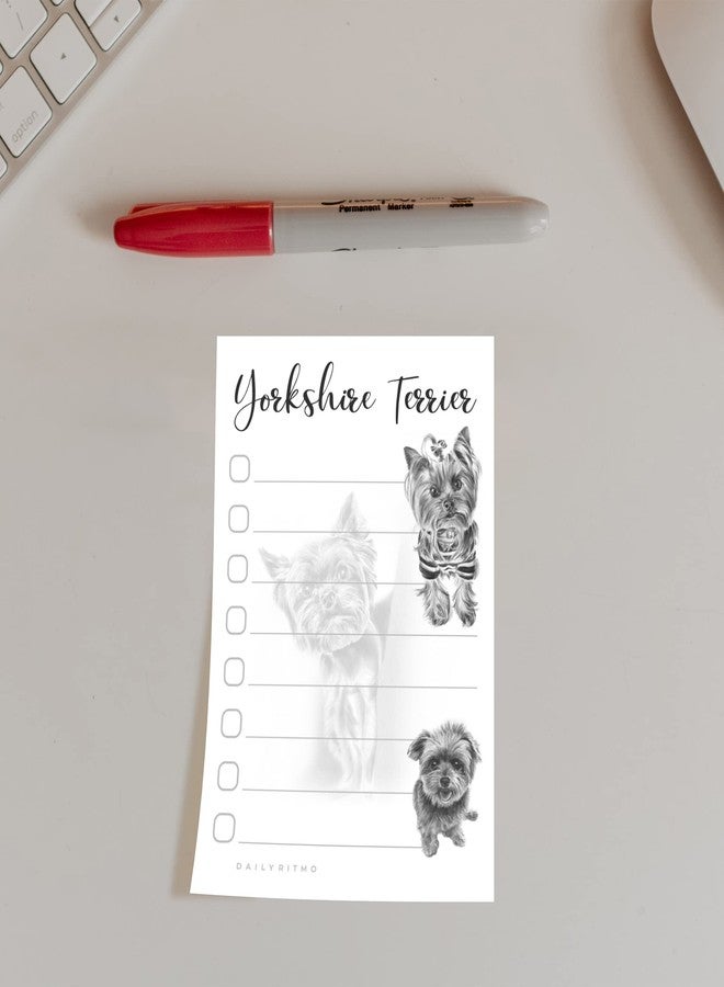 DAILY RITMO Yorkshire Terrier Yorkie Sticky Notepad to Do List | Yorkshire Terrier Dog Yorkie Lover Gifts for Women | Office School Supply Sticky Notes 4"x6" 50 Pages - Image 2
